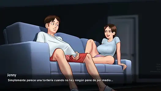 Perverted stepsister wants to get into mischief with tenant - summertime saga