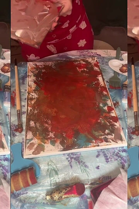 Em Grandes Óculos Asmr Acrylic Art Bloom in the Mist Part 2