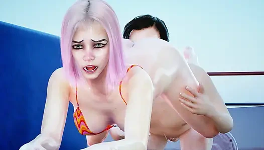 Великолепная тинка загорает на яхте, ее бойфренд жестко трахает, пока она не сквиртует несколько раз