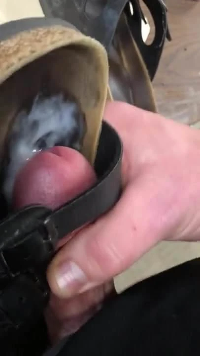 Well Worn Birkenstocks Get Cummed
