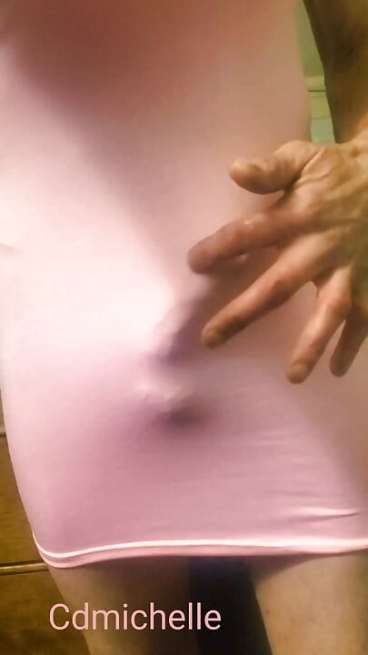 Cdmichelle Playing with Big Cock While Wearing Lingerie Under Sexy Dress