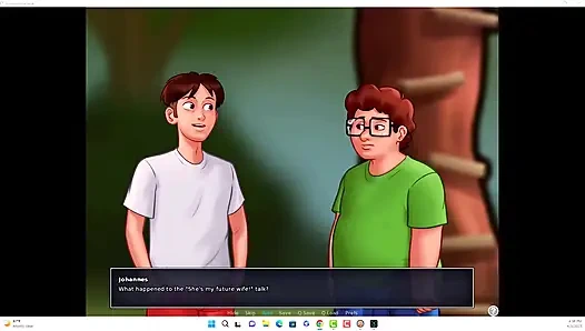 SummerTime Saga - Йоханнес и Эрик наблюдали За Иванкой, Iwanka сделал Йоханнесу минет перед камерой