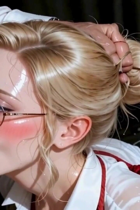 Hot Blonde Cheats on Her Husband by Swallowing the Cum of 5 Big Dicks in Secret Gangbang at a Swingers' Club