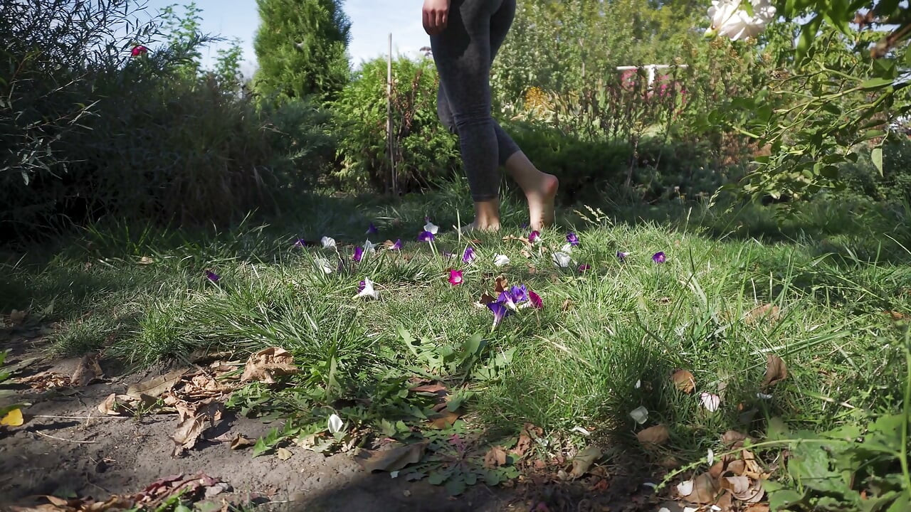 Crushing Flowers Barefoot in the Grass