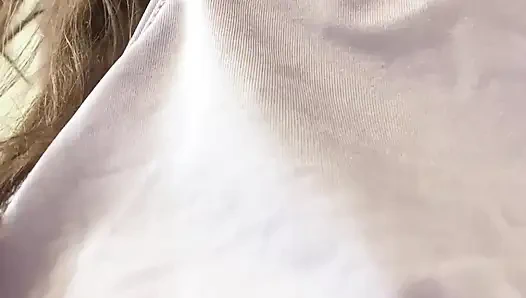 COLLECTION Russian Girl puts panty liners on panties, dirty talk