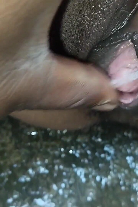 Bathroom in Her Pussy After Fucking Stepsister