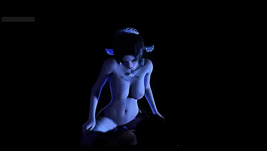 Animasyonlu piksel baştan çıkarma: 3 boyutlu tanrıça- 3D animasyon hentai