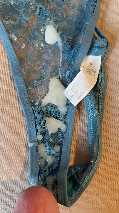 Cum on wife’s panties 60