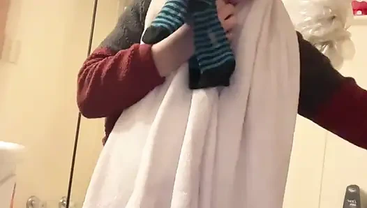 Kleine Natur Titten Hana so Schön Sie Im Badezimmer, Finish-dusche