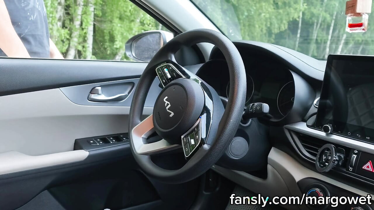 Waiting in the Car I Started Masturbating and Made Him Eat My Pussy