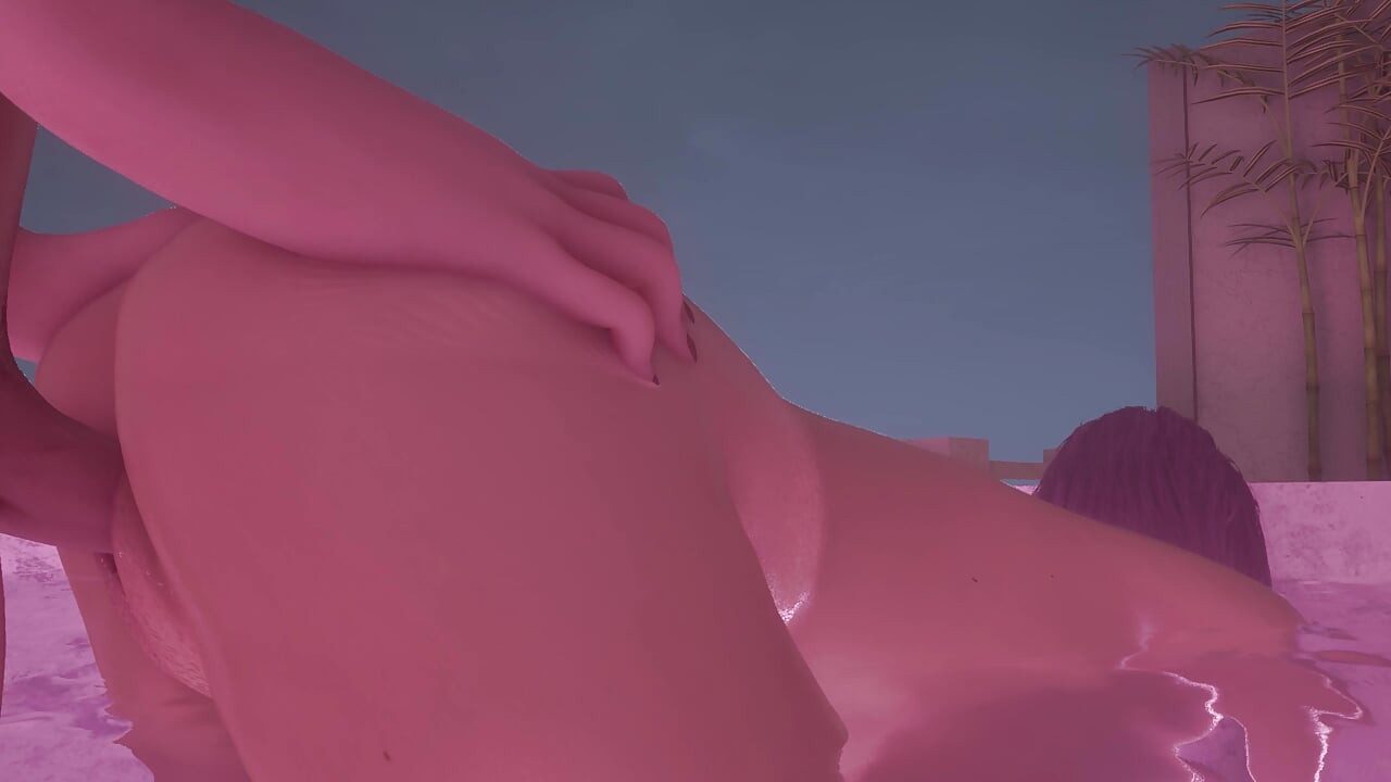 نسخة موسعة جاكوزي في الهواء الطلق 3D هنتاي اللعنة
