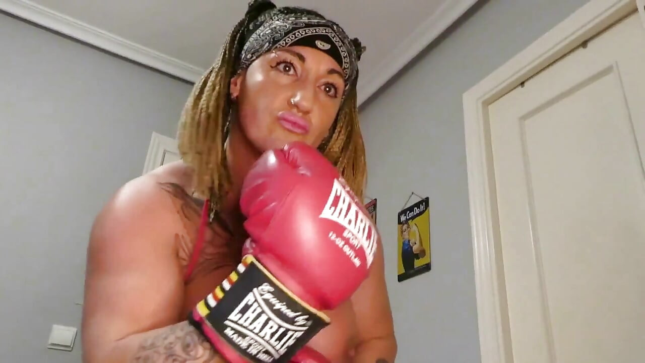 Horny Video Call Boxing with a Fan
