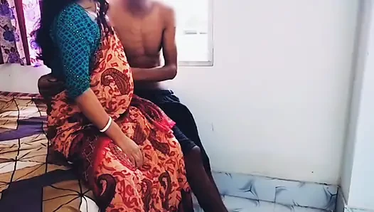 Hardcore fucking with Beautiful Red Saree Hot Bhabi with Big Boobs.