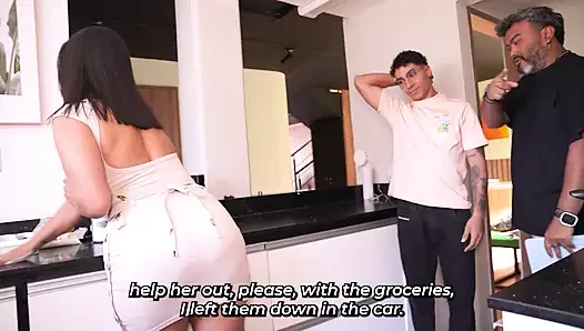 My father leaves me at home with the housekeeper, who's a hot MILF - Thiago Lopez & Kylei Eilish