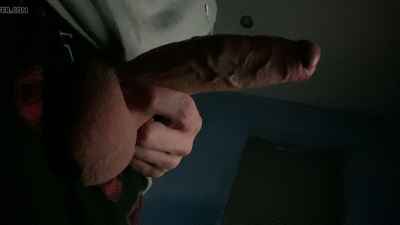Stroking My Big Throbbing Cock