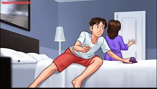 Cerita musim panas bagian 24 oleh darkcookie - cowok mesum ini suka ngocok kontol ibu kosnya sampai kepergok