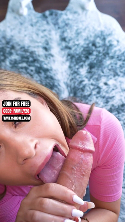 On Her Knees in Seconds - Nicole Knows Exactly How to Handle Stepdad