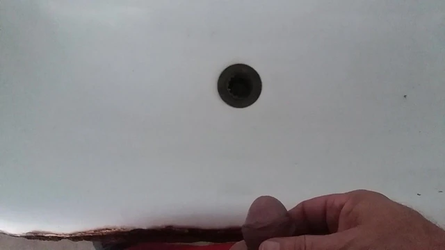 Tiny dick peeing in public urinal