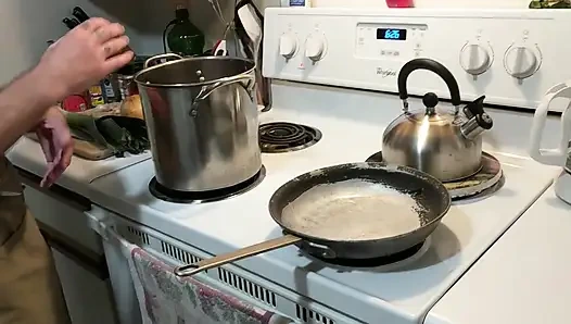 Döl pişirilmiş 3 pırasa chili ve yağlı elle muamele