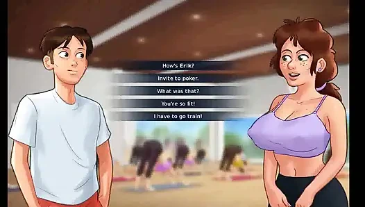 Yaz mevsimi efsanesi: orta yaşlı seksi kadınla poker bölüm 151