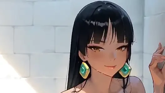 Büyük götlü 2.000 ac.dc Mısırlı hatun kalın, dev bir yarakla anal seks yaptı... Animasyon Hentai Waifu.