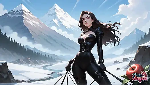 Schneehafter Berg, tomaten-sahne-traum