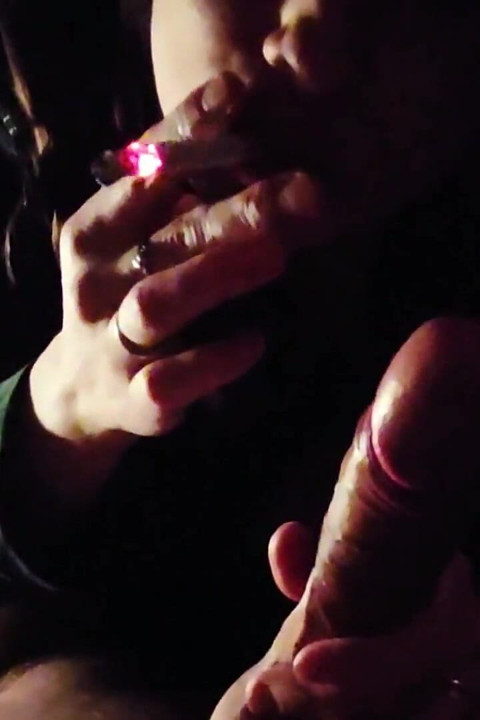 Smoking Blowjob in the Dark