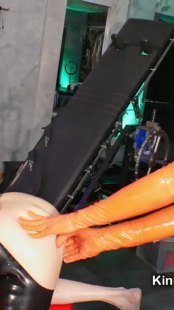 Epic moment from "Extreme double femdom double fisting for lucky sub boy"