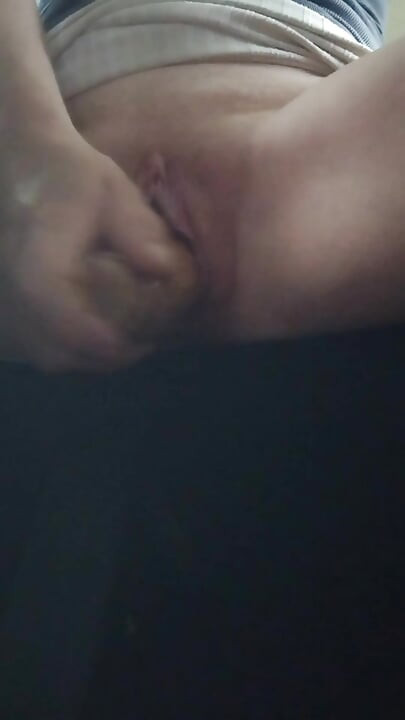 Horny Red Haired MILF Masturbating in the Back Seat of Her Car