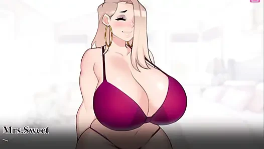 Tante seksi tetanggaku nggak percaya aku menghamilinya