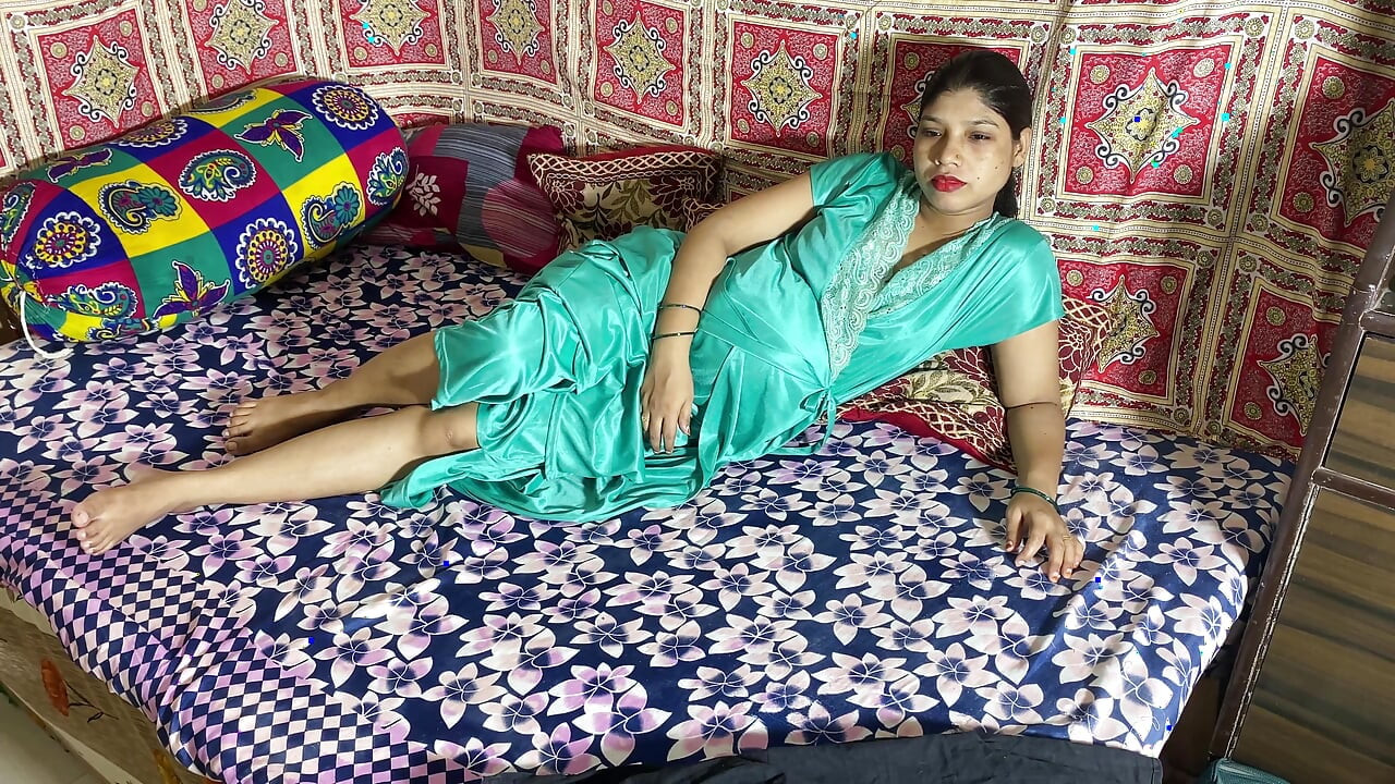 Beautiful Indian Bhabhi in Nighty Getting Horny for Sex