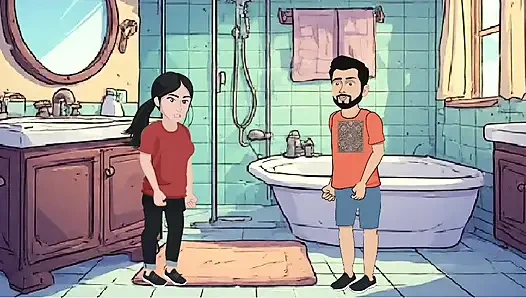 Hardcore couple sex in bathroom shower hot hardcore sex