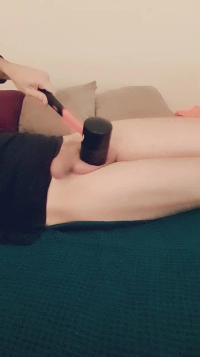 Rookie first ballbusting attempt with hammer