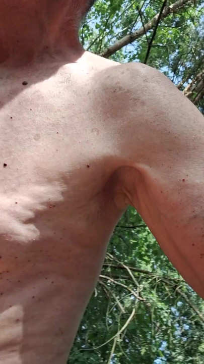 Key moment from "GAY GRANDPA EXHIBITONIST PUBLIC OUTDOOR CRUISING CUMSHOT SEXSHOW"