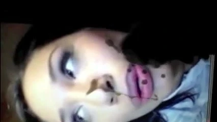 JASMINE SPLATTERED - CUM ON SCREEN