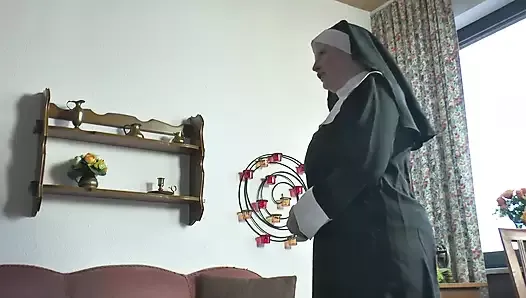 Busty Nun Takes a Big Cock