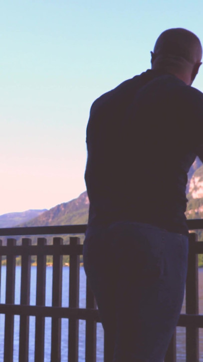 Luring a Stranger in Hallstatt: Balcony Strip & Raw Hotel Use - Deep Swallow Finish