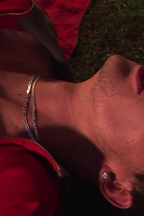 Exclusive video Bareback: Sexy muscular guys anally fuck in the garden of the house