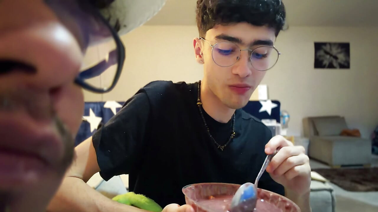 We're just going to talk, vlog with my coworker