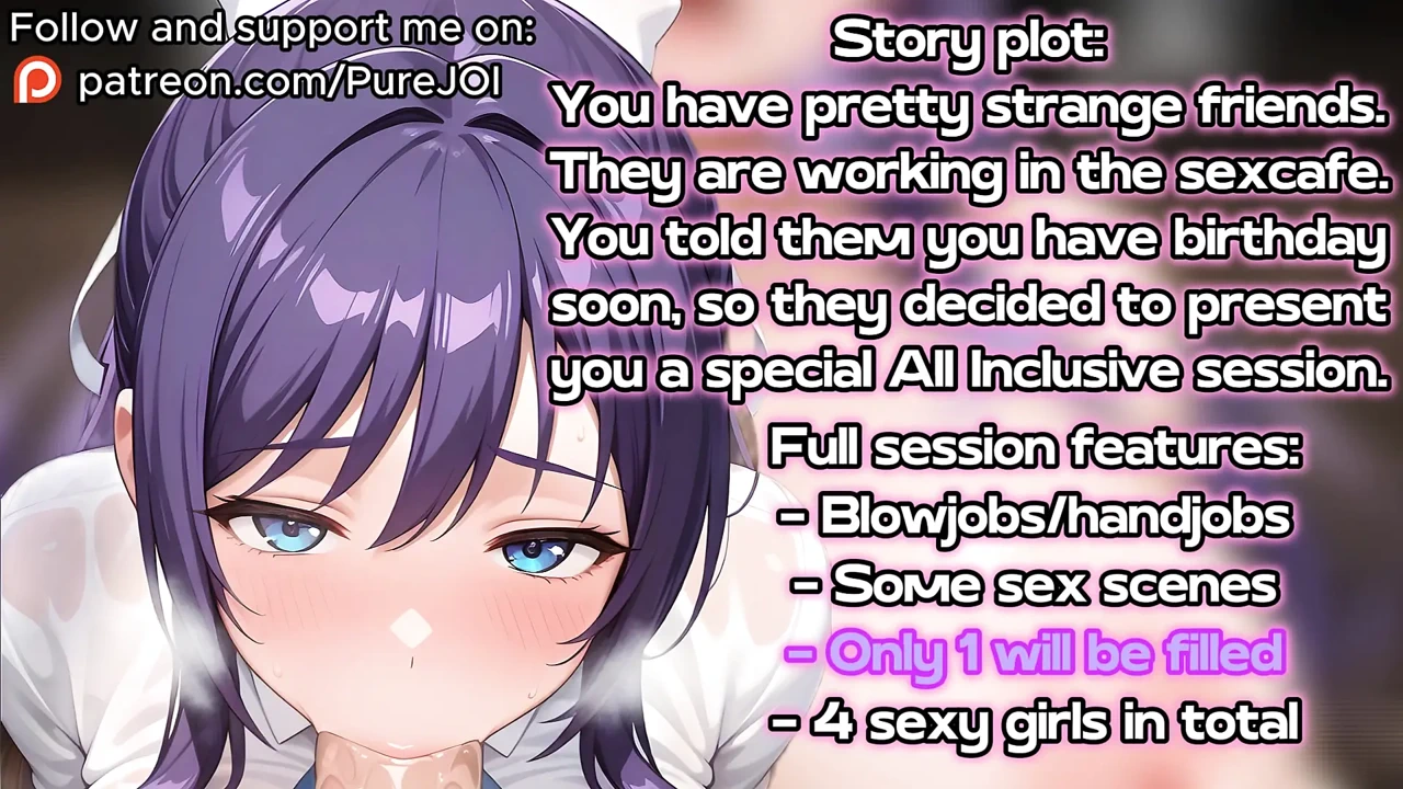 Girls from Mankitsu Happening presented a special gift (Sex JOI)