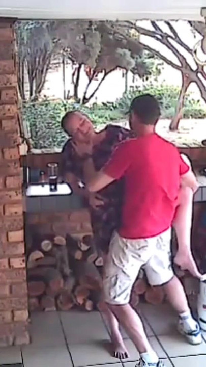 Powerful moment from "Spycam: CC TV self catering accomodation couple fucking on front porch of nature reserve"