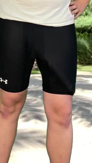 Iconic moment from "Huge cock cyclist risky cumshot in public park"