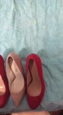 cum on heels