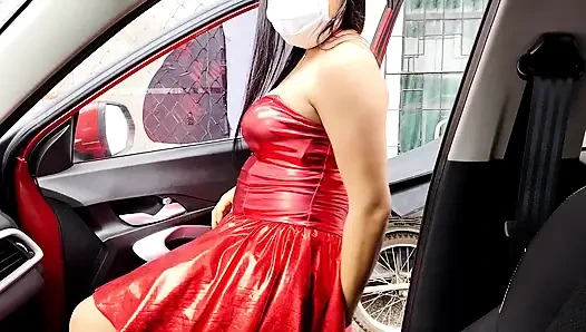 Spoiled Latina Stepdaughter Skips Christmas Trip for Risky Car Sex with Perverted Stepdad