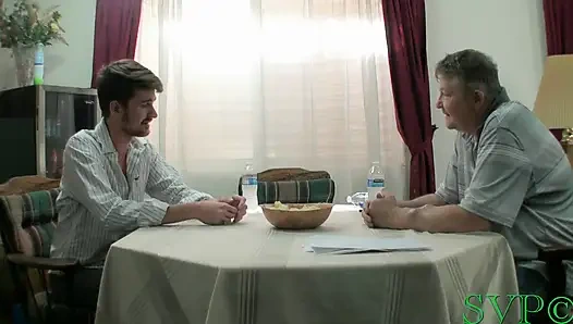 Stud From the Office Fucks My Big Tit GILF Smoking Wife