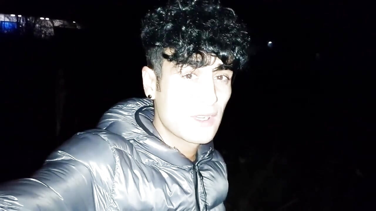 "oh My Poor Ass" Twink Pushes Cum Out of Swollen Ass Outdoor After Car Fuck