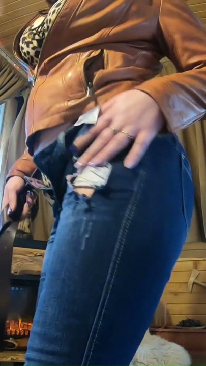 Cabin Striptease – Leather Belt, Jeans & Slow Teasing (Part 2) | Clip 3