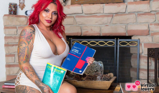 Tsvirtuallovers - professora de espanhol ruiva