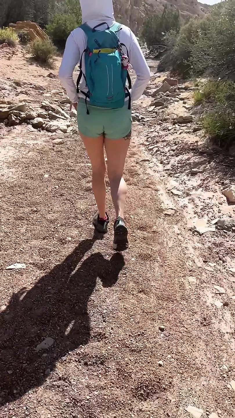 Wild Mountain Flash - Topless Tease on Remote Kyrgyzstan Trail, No Rules
