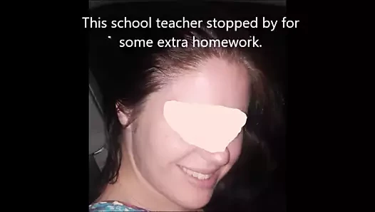 Very Secretive Interracial Dick Sucking by a White Teacher